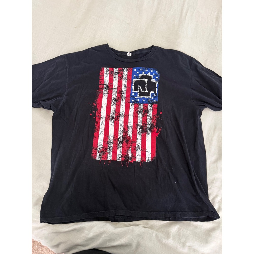 Vintage Y2K Rammstein Amerika Double Sided Band Tee Anvil 3XL